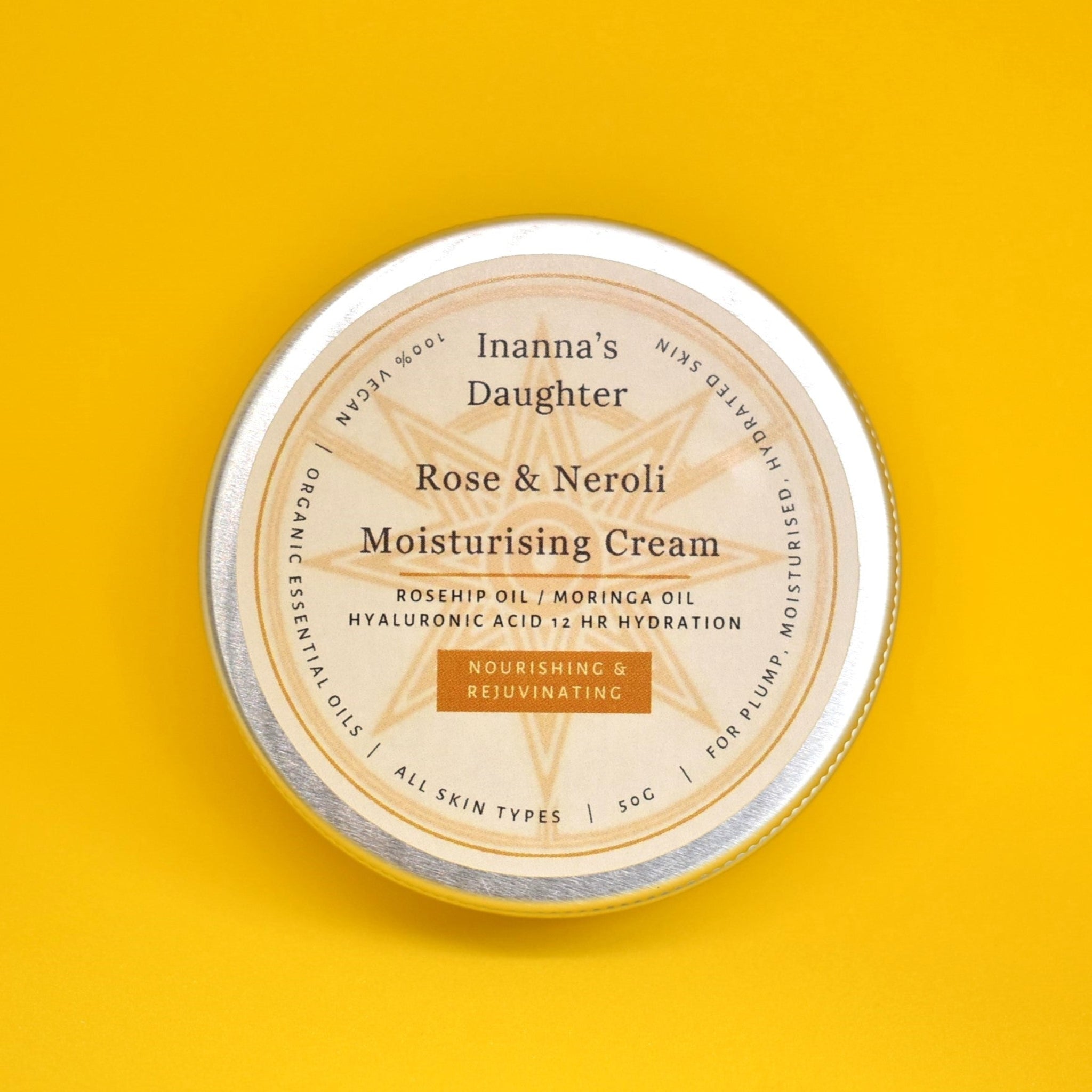 Rose & Neroli Moisturising Cream - For all skin types - Inanna's Daughter Shampoo & Conditioner Bars