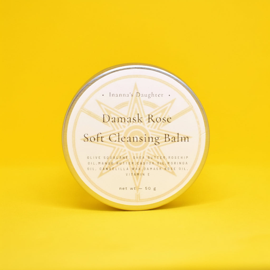 Damask Rose Cleansing Balm - For normal to dry skin - Inanna's Daughter Shampoo & Conditioner Bars