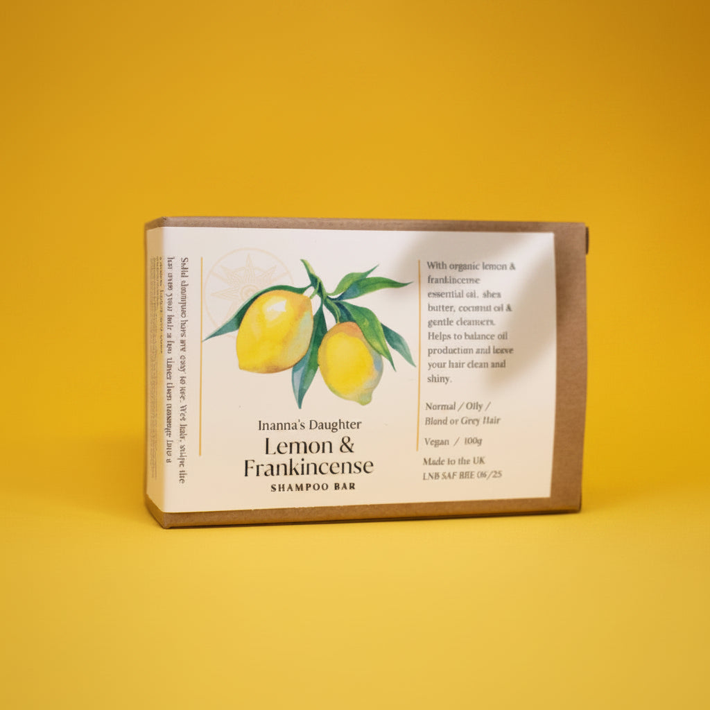 Lemon and Frankincense Shampoo Bar - Inanna's Daughter Shampoo & Conditioner Bars