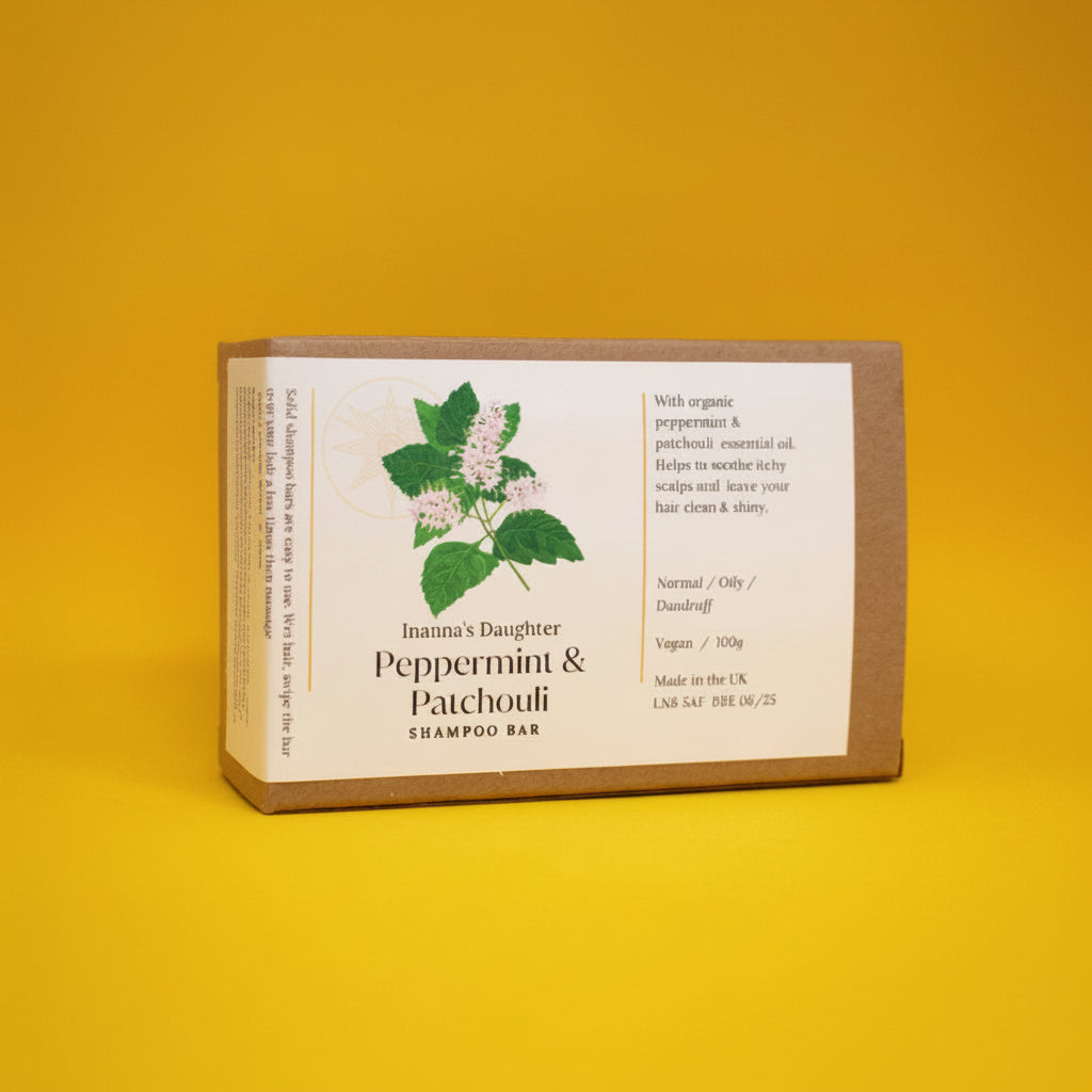 Peppermint & Patchouli Shampoo - Inanna's Daughter Shampoo & Conditioner Bars