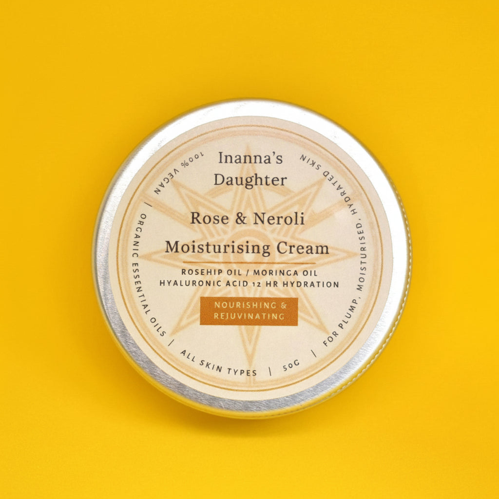 Rose & Neroli Moisturising Cream - For all skin types - Inanna's Daughter Shampoo & Conditioner Bars