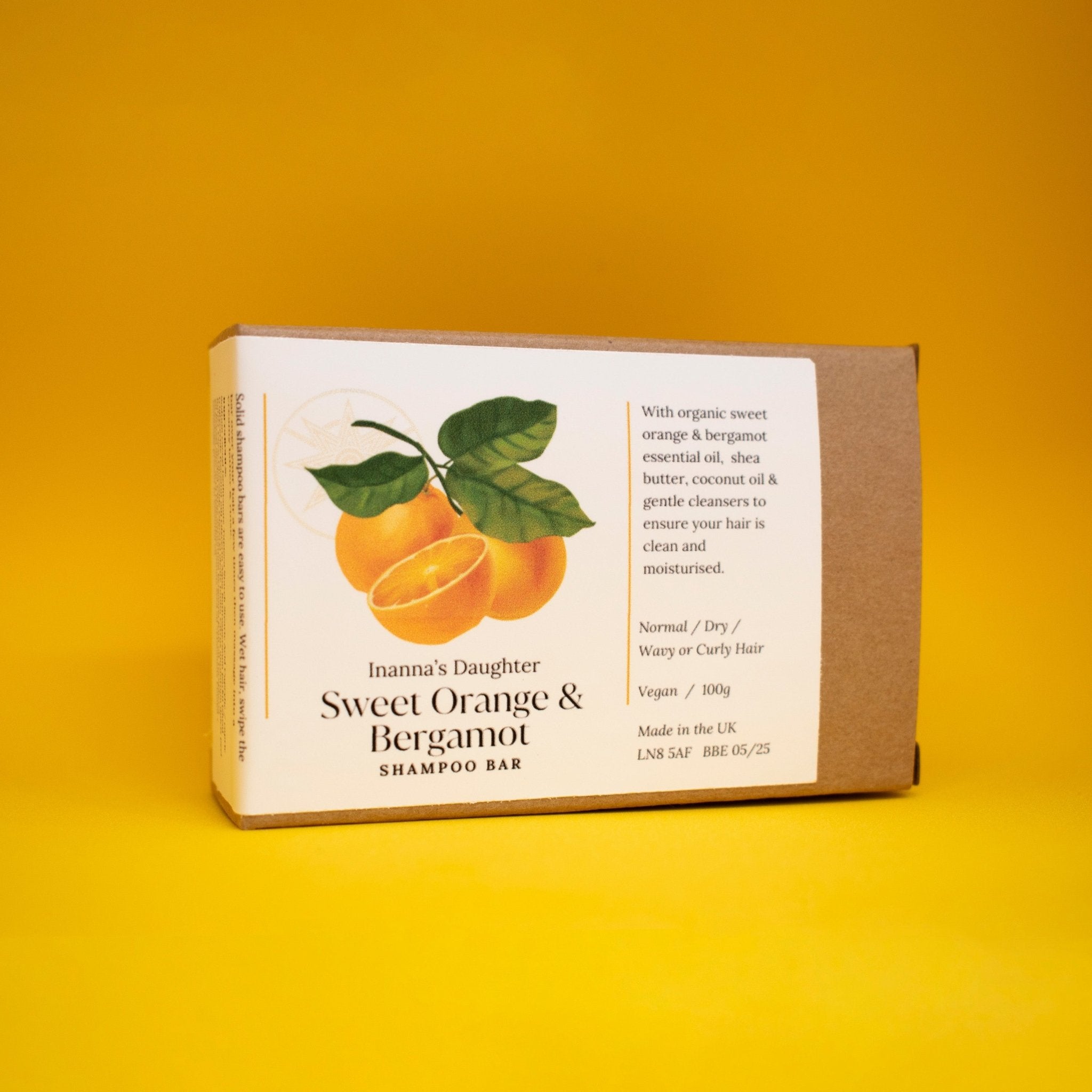 Sweet Orange and Bergamot Shampoo Bar - Inanna's Daughter Shampoo & Conditioner Bars