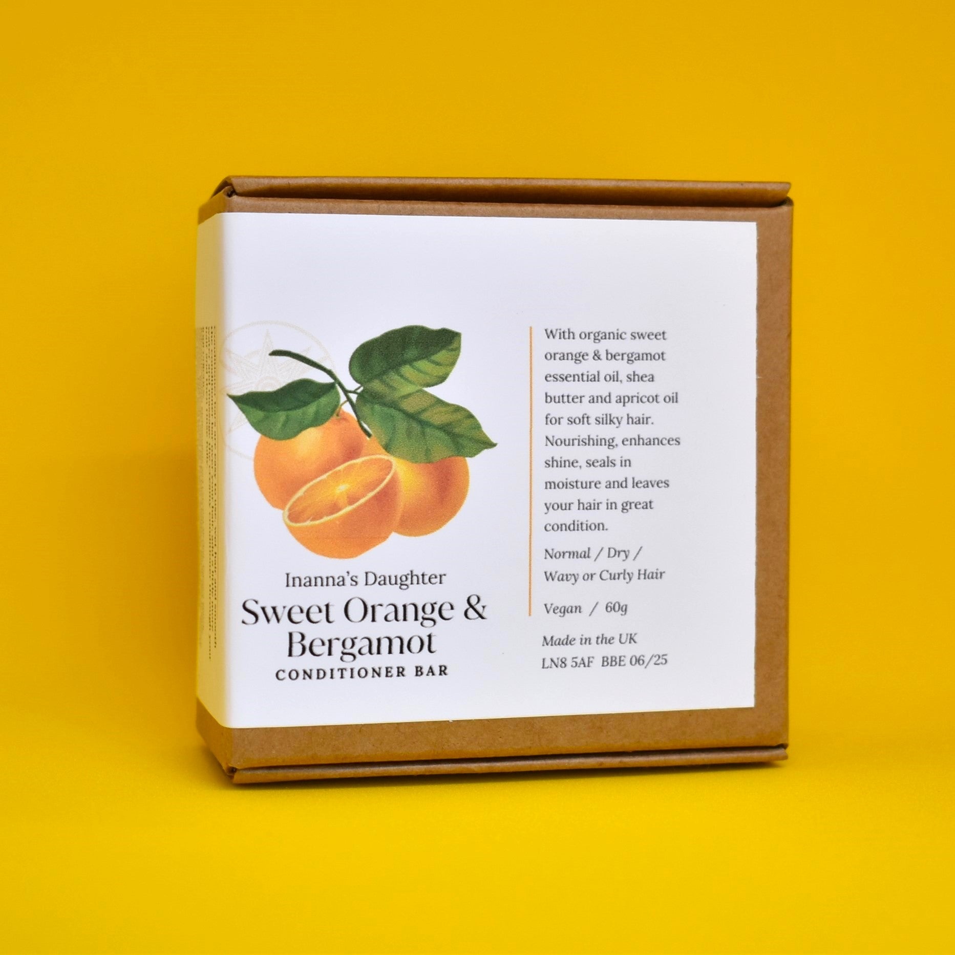 Sweet Orange & Bergamot Conditioner Bar - Inanna's Daughter Shampoo & Conditioner Bars